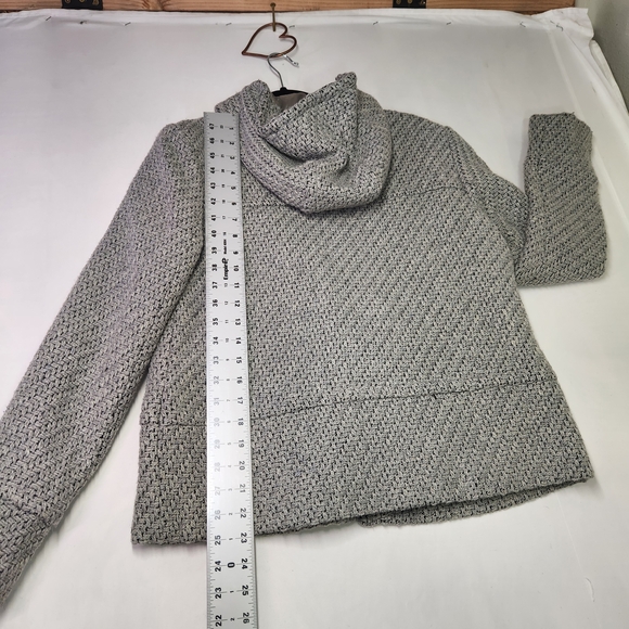 🌸Kensie Stylish Women’s Large Gray Toggle Hooded Coat – Polyester/Wool Blend - Picture 7 of 10